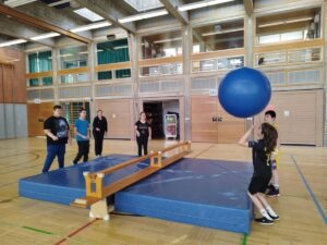 Sport und Spaß AG Schüler in der Turnhalle